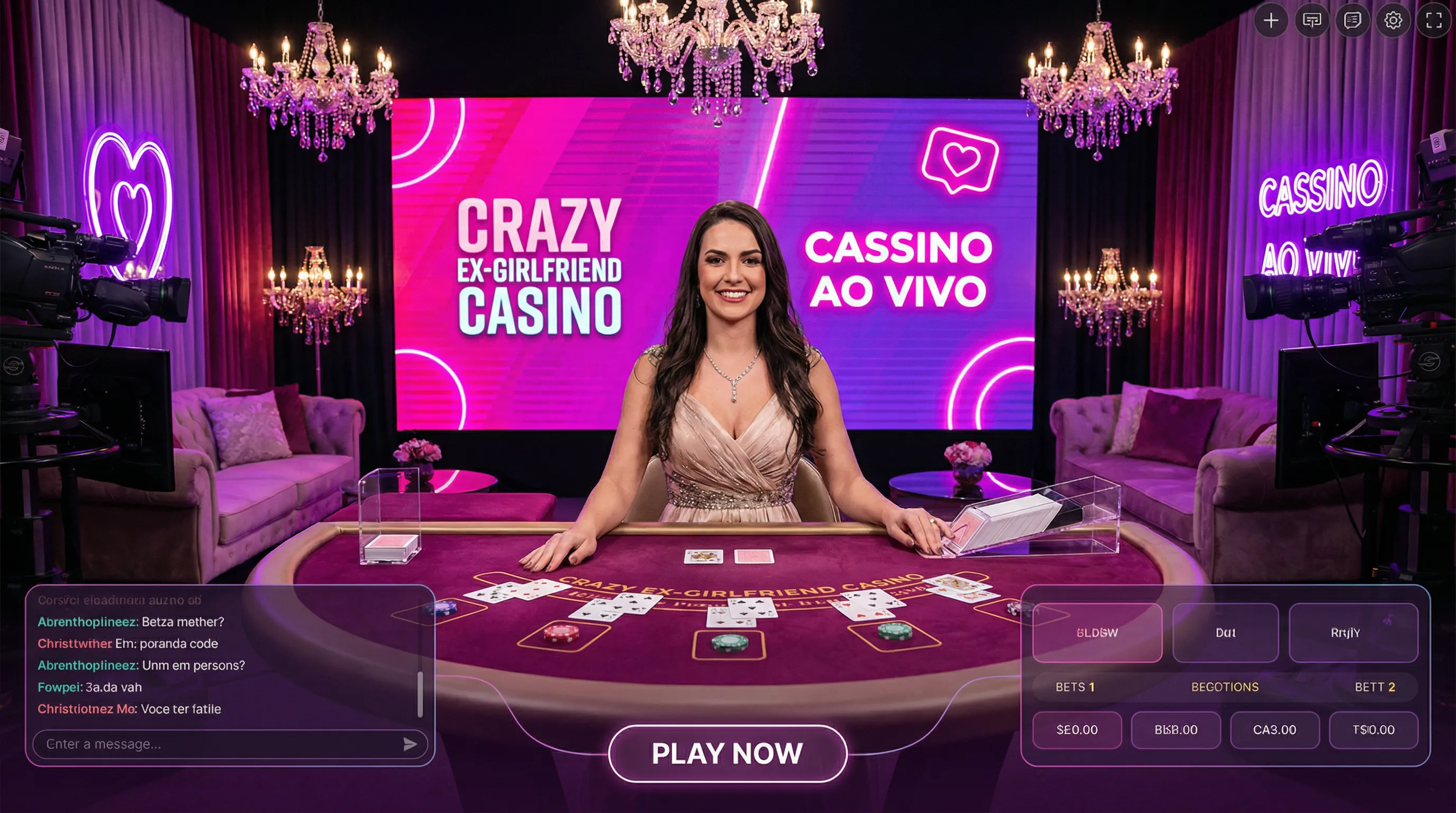 Bacará ao vivo com dealer profissional no 166bet